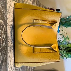 MNG Mango Yellow Mustard Tote Purse